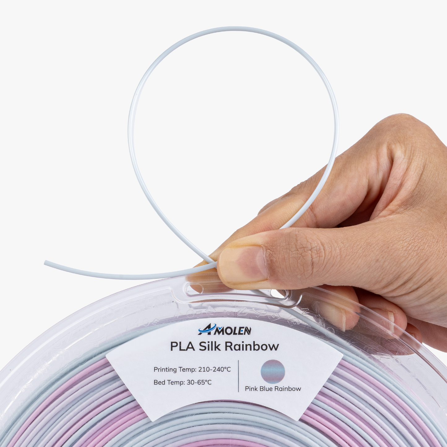 Amolen - PLA Silk Rainbow 1.75mm, 1KG/2.2LB