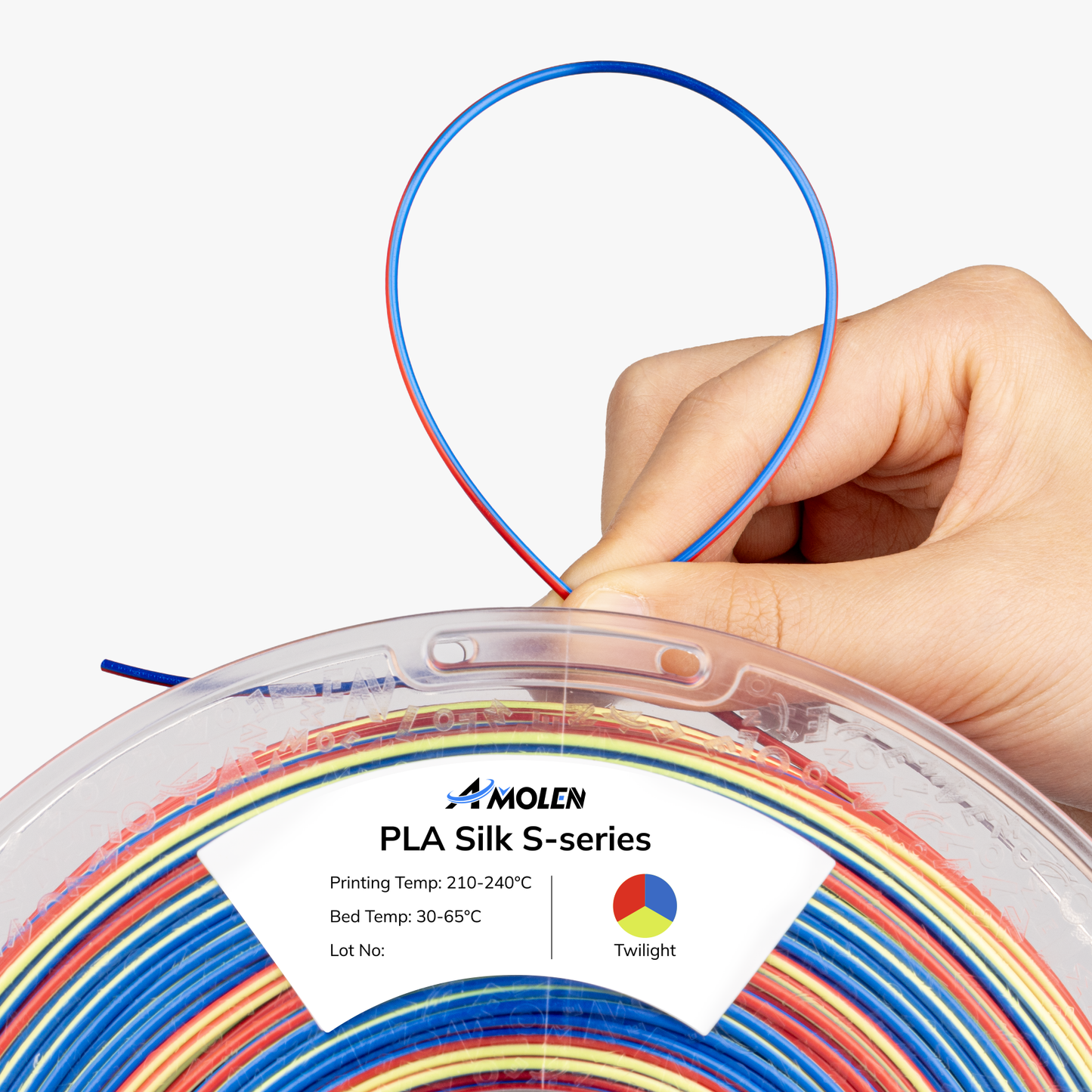 Amolen - PLA Silk S-Series Filament 1.75mm, 1KG/2.2LB