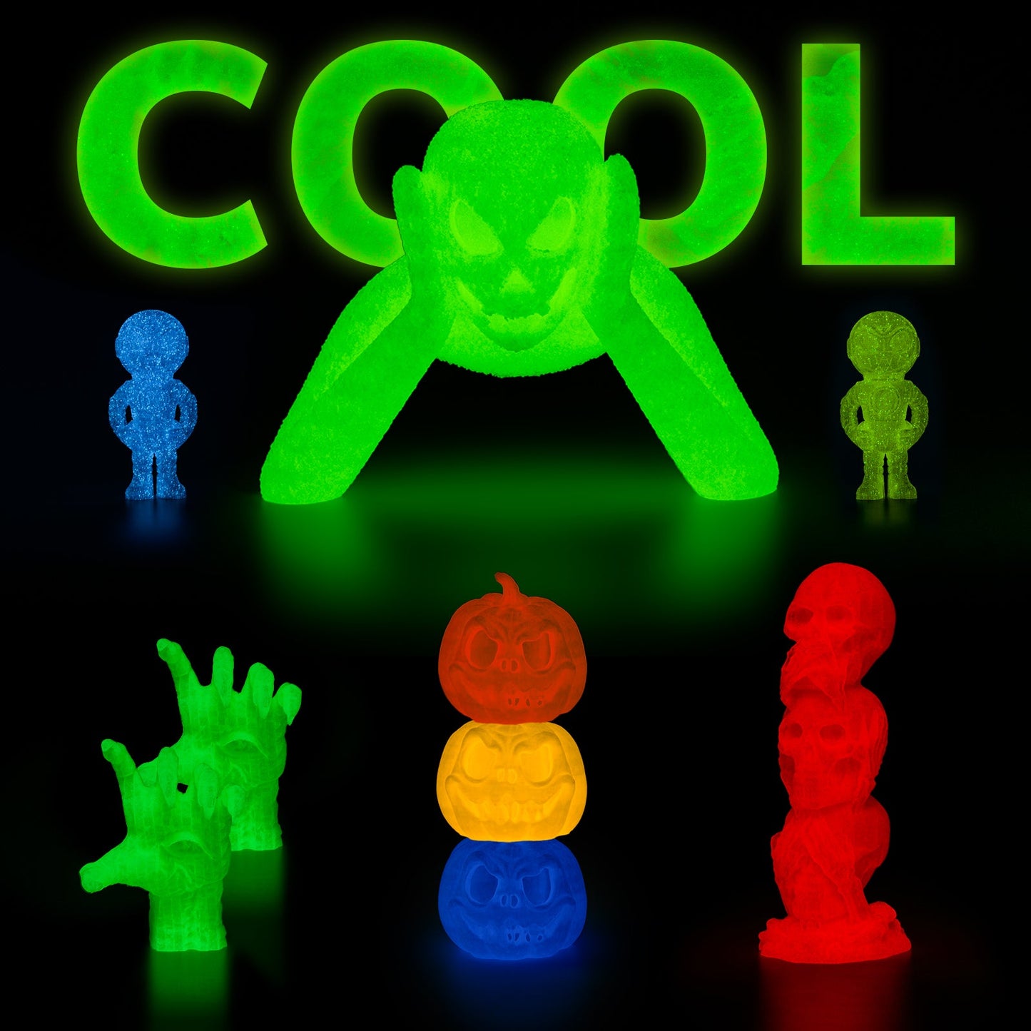 Amolen - PLA Glow-in-the-Dark 1.75mm, 1KG/2.2LB