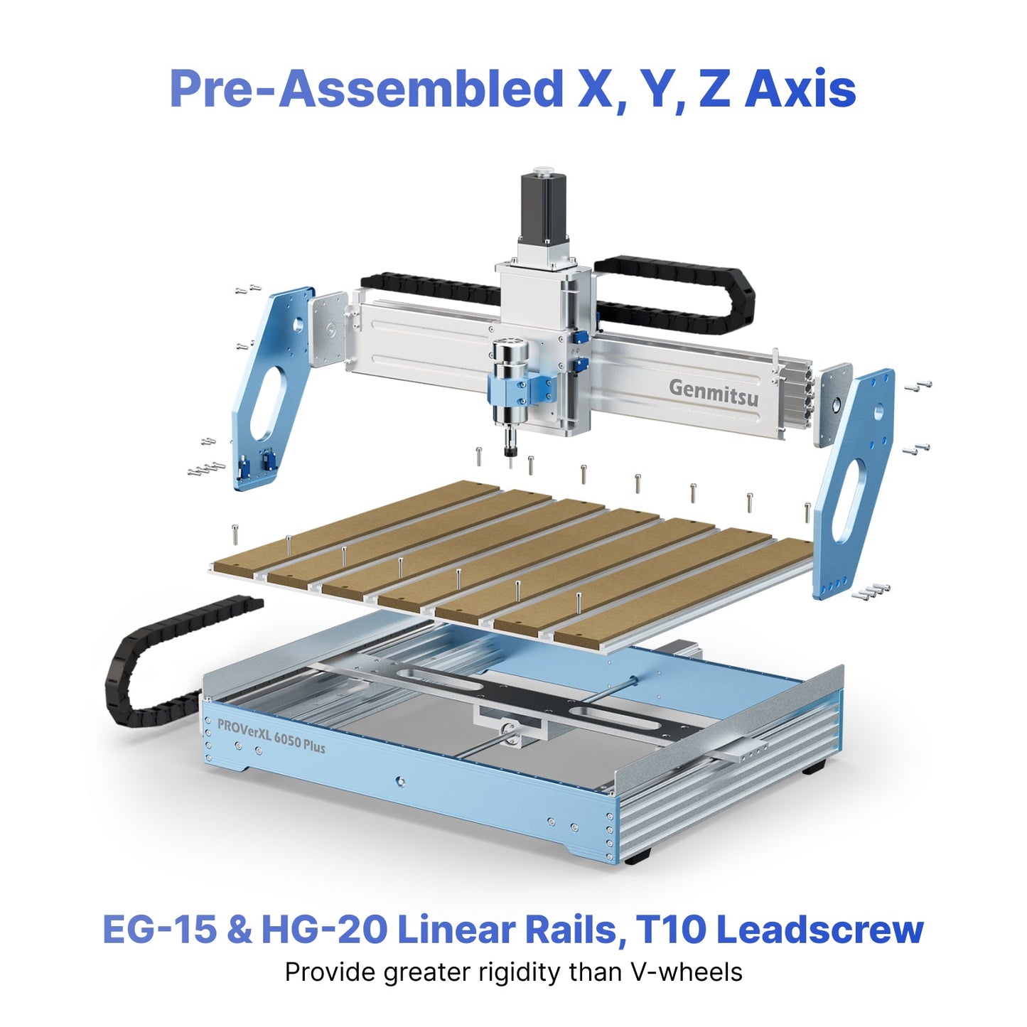 Genmitsu - PROVerXL Heavy-Duty 6050 Plus Benchtop CNC Router Machine