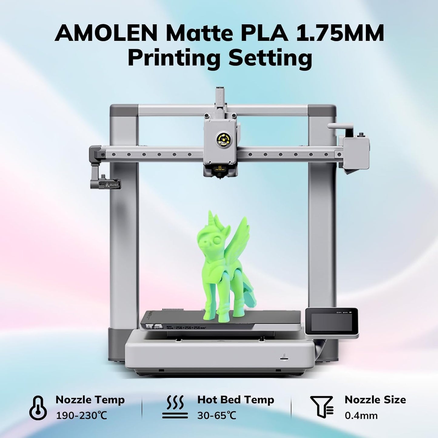 Amolen - PLA Matte Dual Filament 1.75mm, 1KG/2.2LB