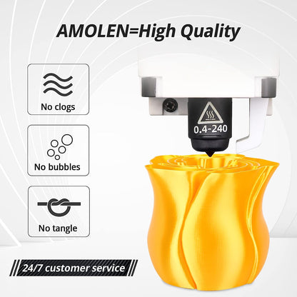 Amolen - PLA Silk Basic Variety Pack (4x200g) - 1.75MM