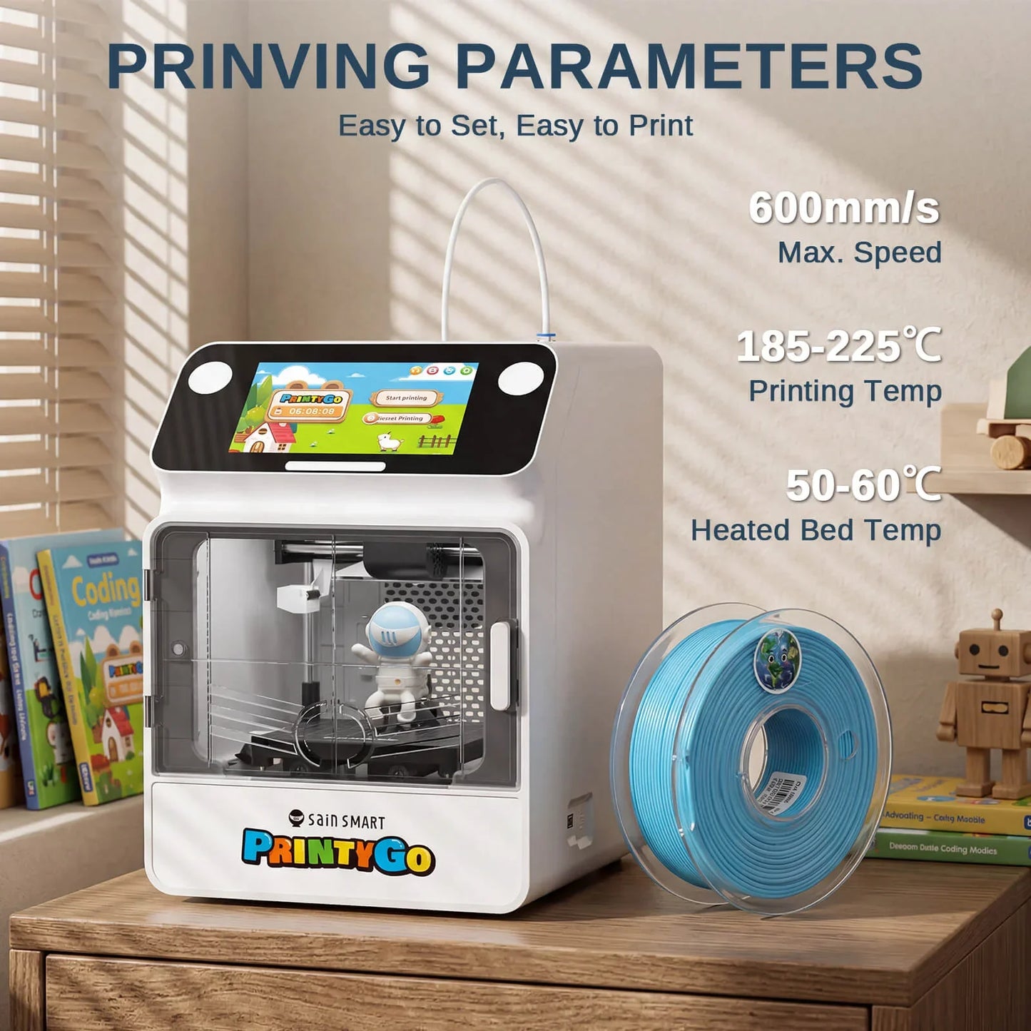 SainSmart - Precision High-Speed PLA 8-Color Mini Spool Bundle Filament 1.75mm
