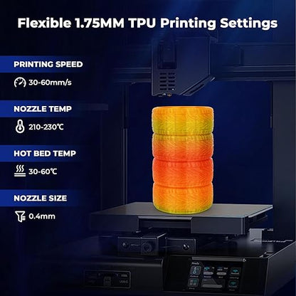 Amolen - TPU Flexible Transparent Multicolor Rainbow Variety Pack (4x200g)