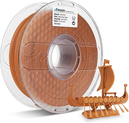 Amolen - PLA Wood 1.75mm, 1KG/2.2LB