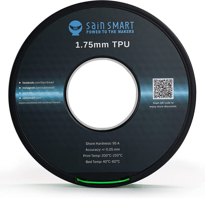 SainSmart - Flexible TPU Filament 1.75mm 95A Neon Green Cyberpunk - 800g