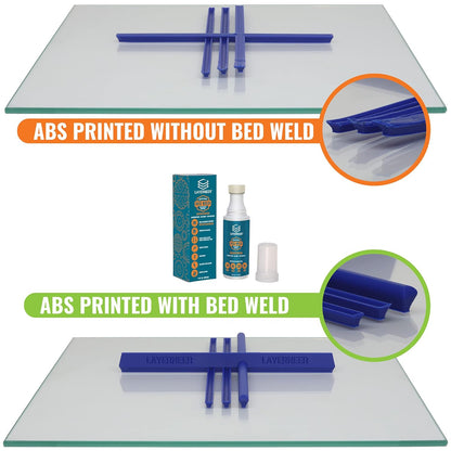 Layerneer Bed Weld 3D Printer Build Plate Adhesive | 4 oz (118ml)