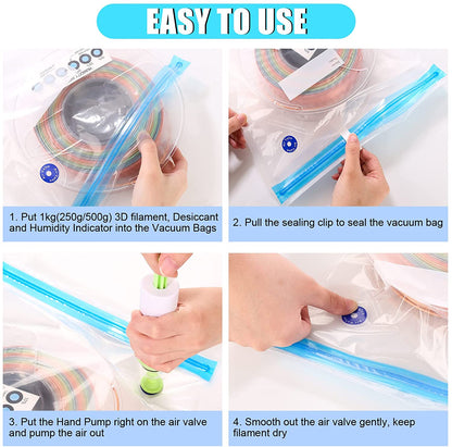 AMOLEN - 3D Printer Filament Vacuum Storage Kit | Moisture-Proof Protection