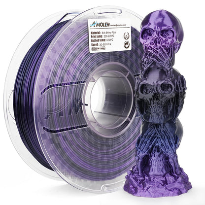 Amolen - PLA Silk Shiny Gradient 1.75mm, 1KG/2.2LB