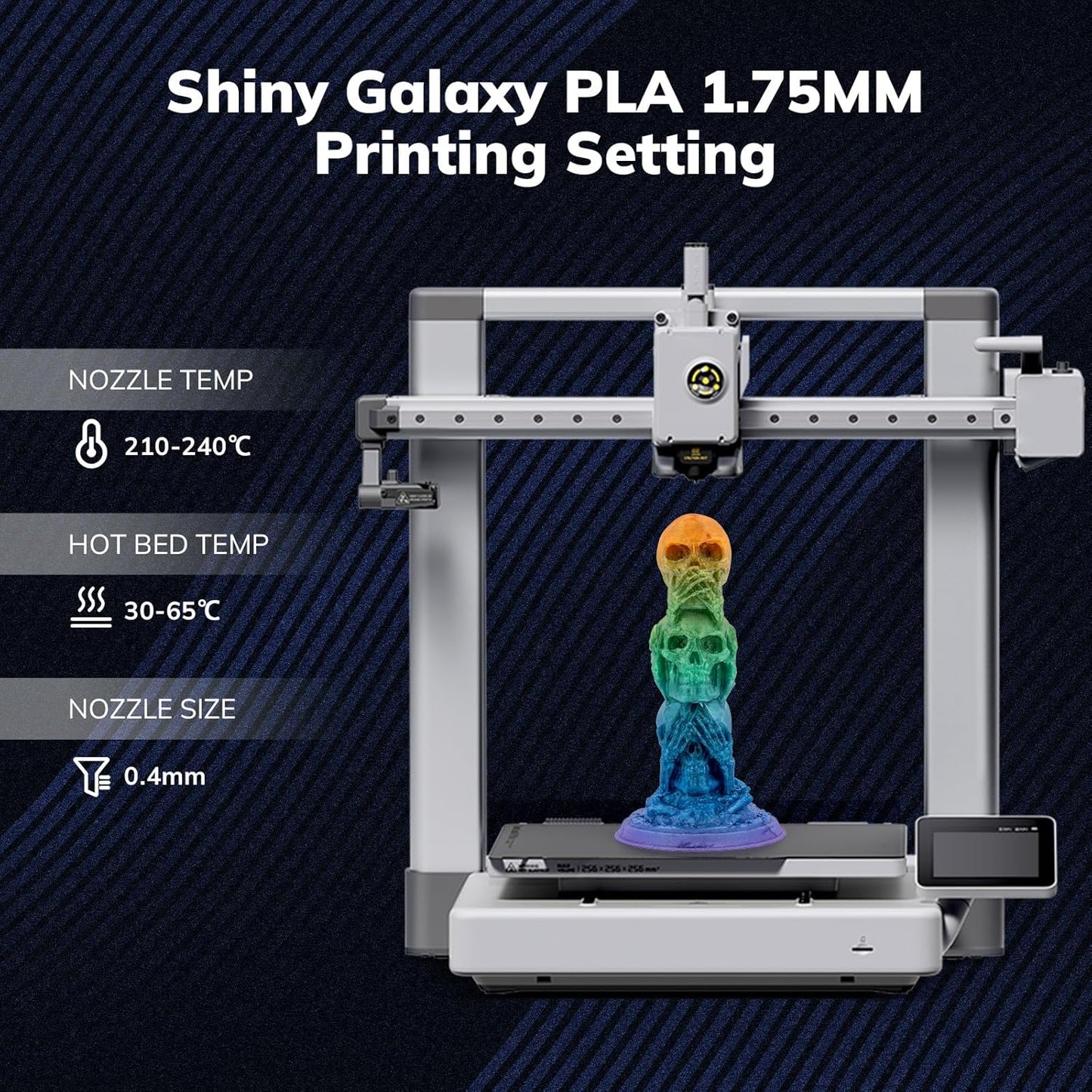Amolen - PLA Galaxy / Sparkle & Shiny 1.75mm, 1KG/2.2LB