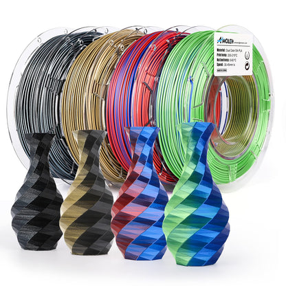 Amolen - PLA Silk Dual Color Variety Pack (4x200g) - 1.75MM