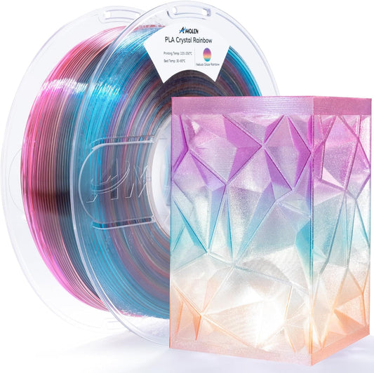 Amolen - PLA Crystal-Transparent 1.75mm, 1KG/2.2LB