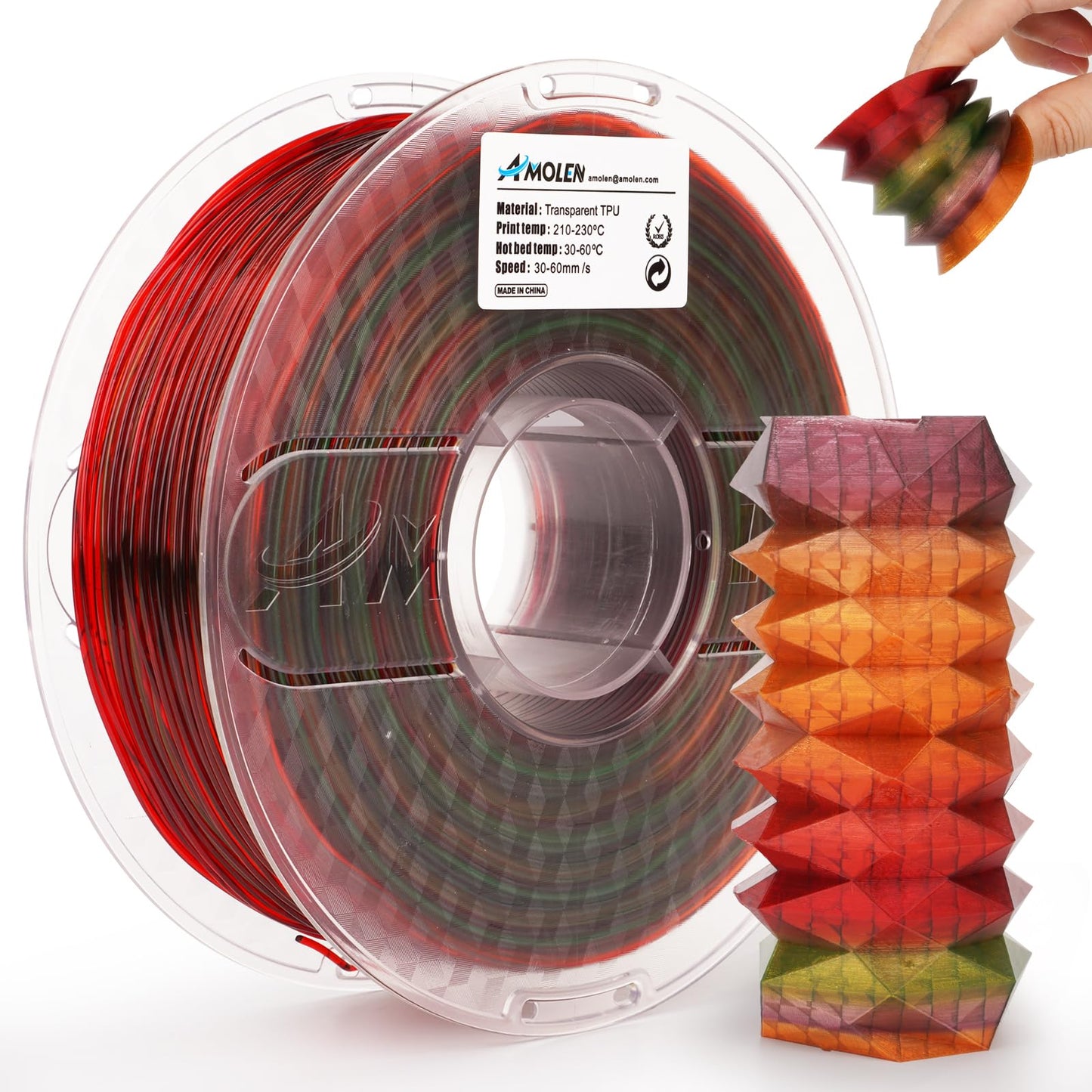 Amolen - TPU Rainbow 1.75mm, 1KG