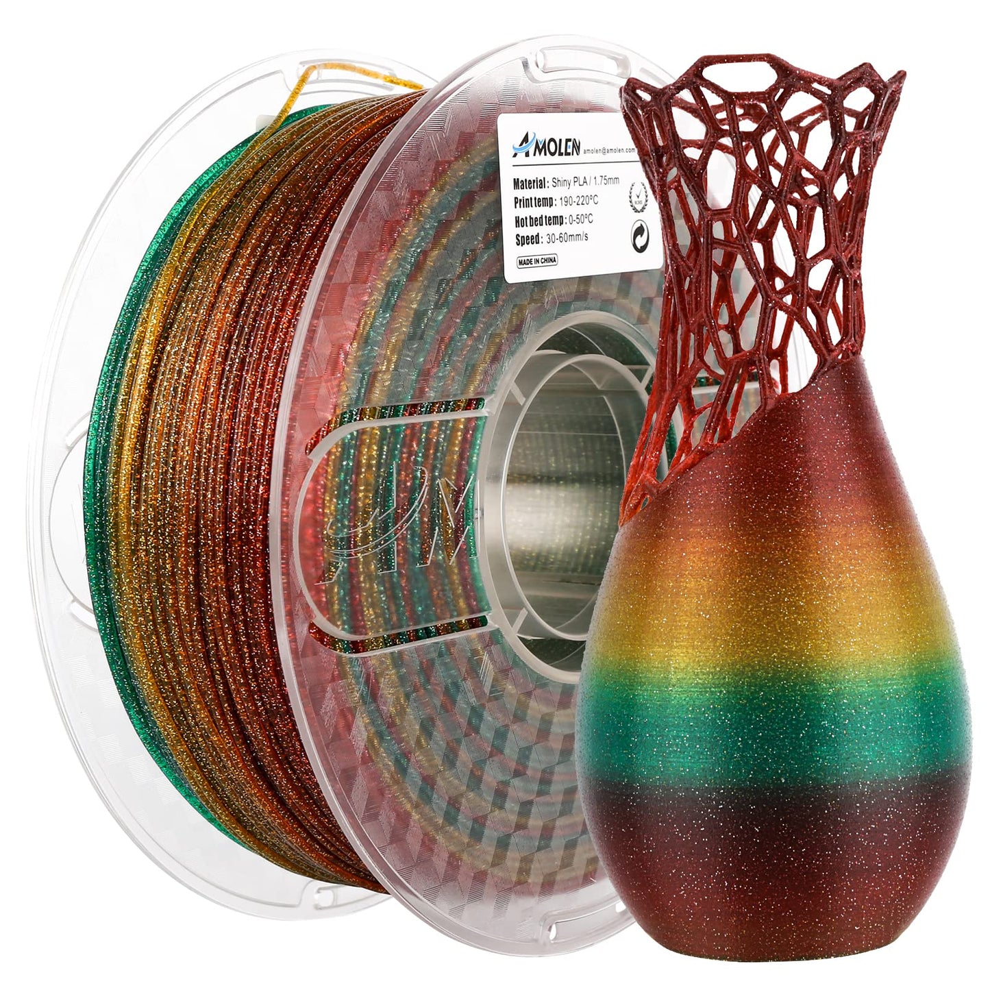 Amolen - PLA Galaxy / Sparkle & Shiny 1.75mm, 1KG/2.2LB