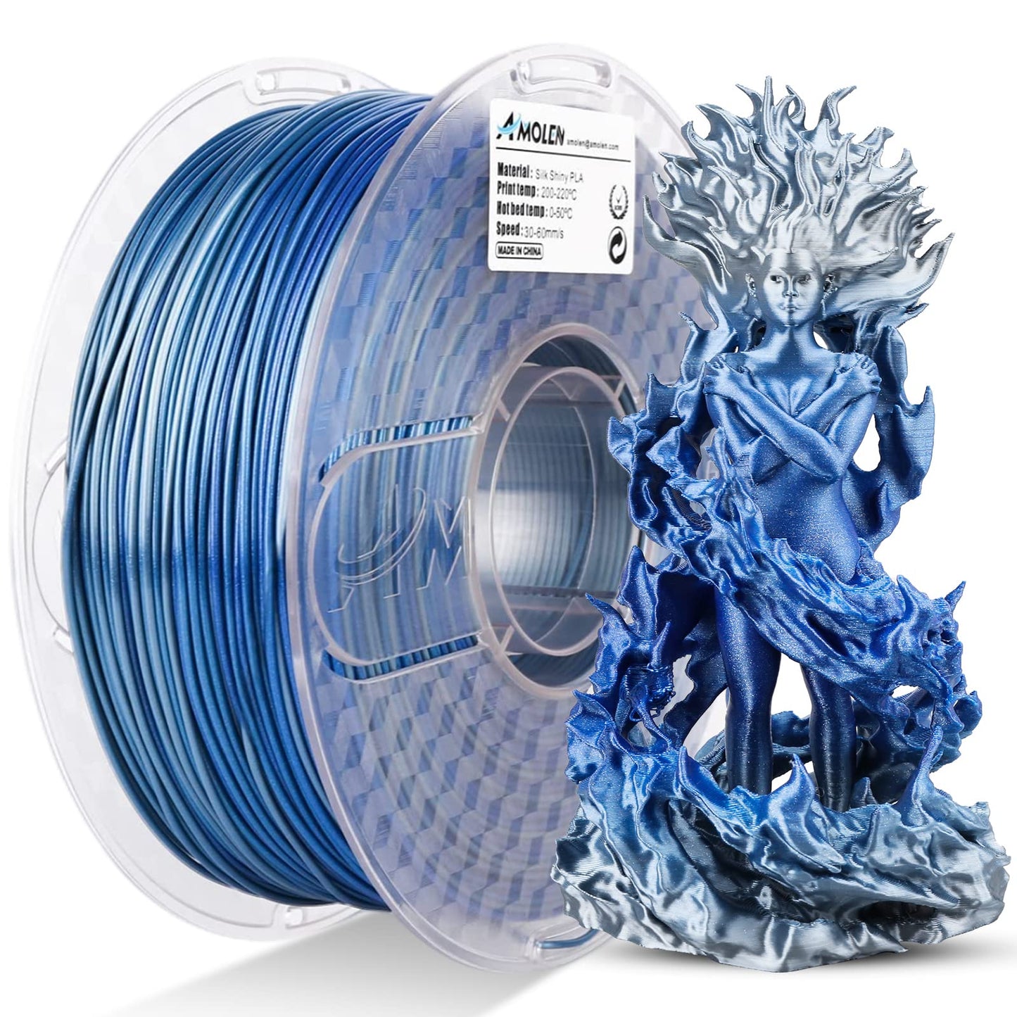 Amolen - PLA Silk Shiny Gradient 1.75mm, 1KG/2.2LB