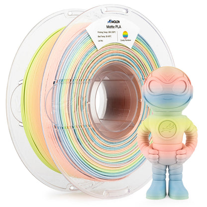 Amolen - PLA Matte Rainbow Filament 1.75mm, 1KG/2.2LB