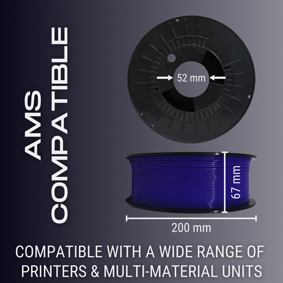 American Filament - Blue AF Silk PLA Filament (1.75mm, 1kg)