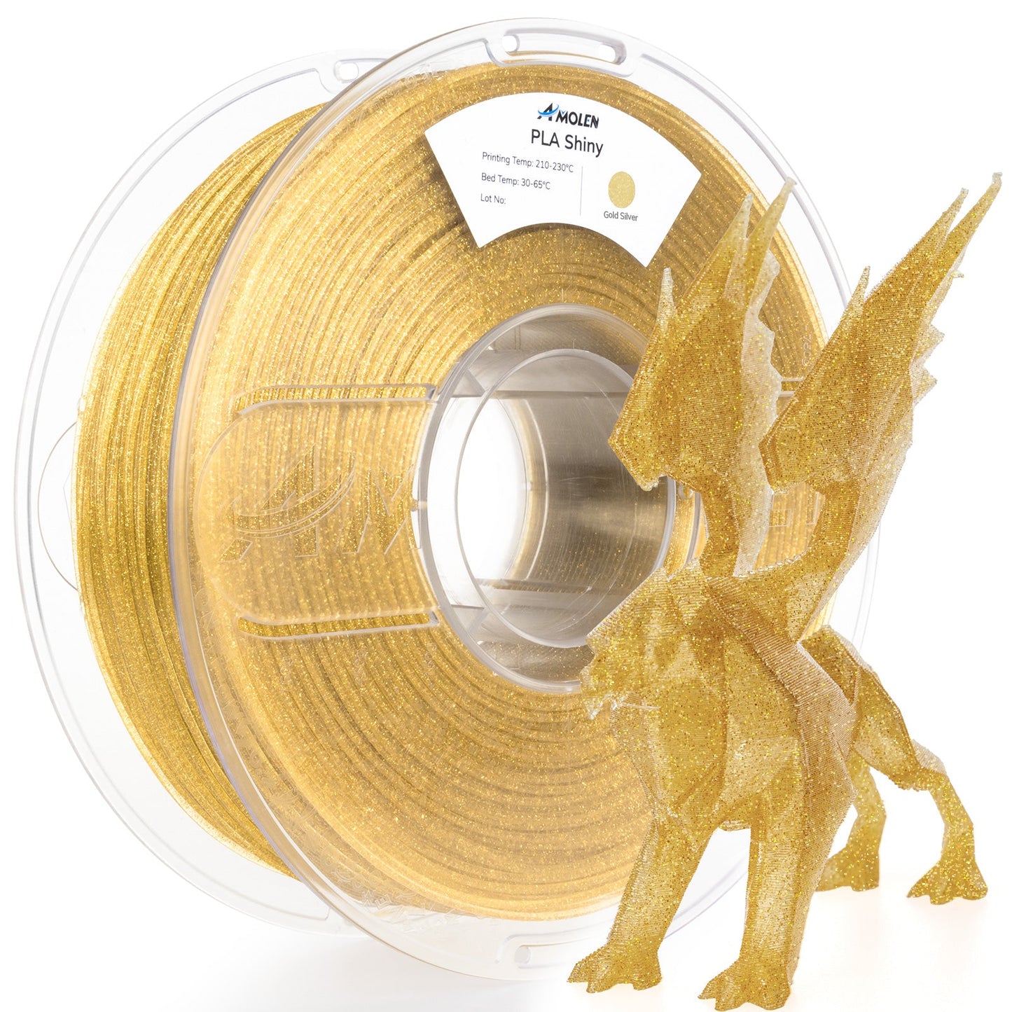 Amolen - PLA Shiny Glitter 1.75mm, 1KG/2.2LB