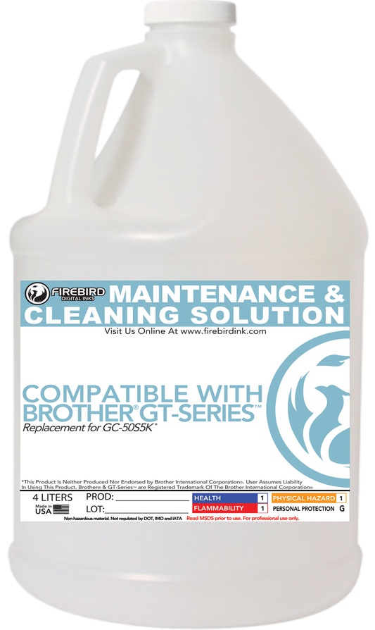 Firebird Ink - Maintenance & Cleaning Solution Compatible With Brother GT-361 & GT-381