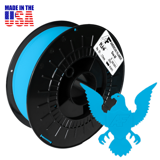 American Filament - Cyan AF PLA+ Filament for Color Lithophanes (1.75mm, 1kg)