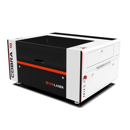 OneLaser Cobra™ 8 Workshop Essential 90W CO2 Glass Laser Engraver & Cutter
