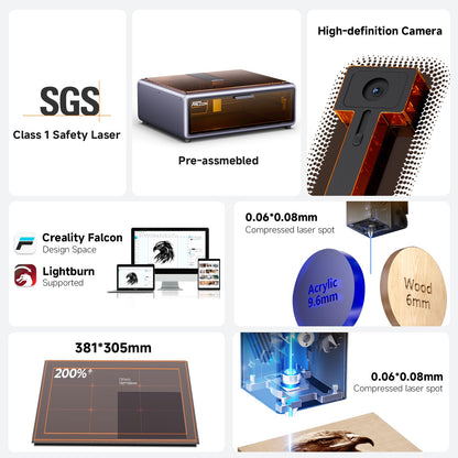 Creality - Falcon A1 10W Enclosed Laser Engraver Machine