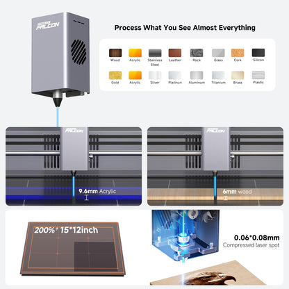 Creality - Falcon A1 10W Enclosed Laser Engraver Machine