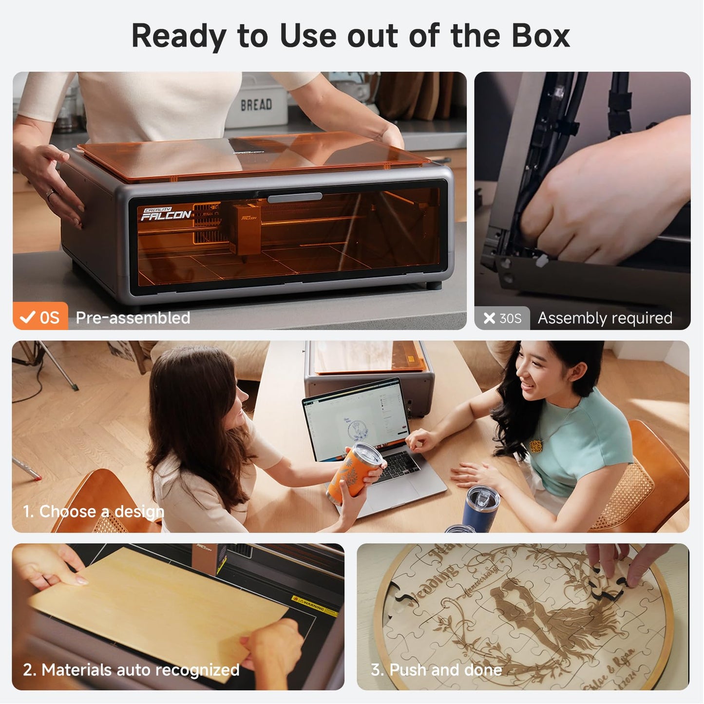 Creality - Falcon A1 10W Enclosed Laser Engraver Machine