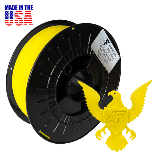 American FIlament | Dandelion Yellow AF PLA+ 3D Printer Filament, 1.75 mm Diameter