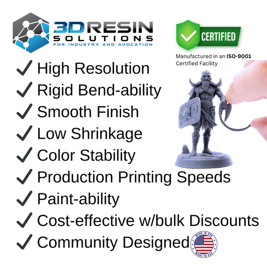 3D Resin - RPG - Medium Grey