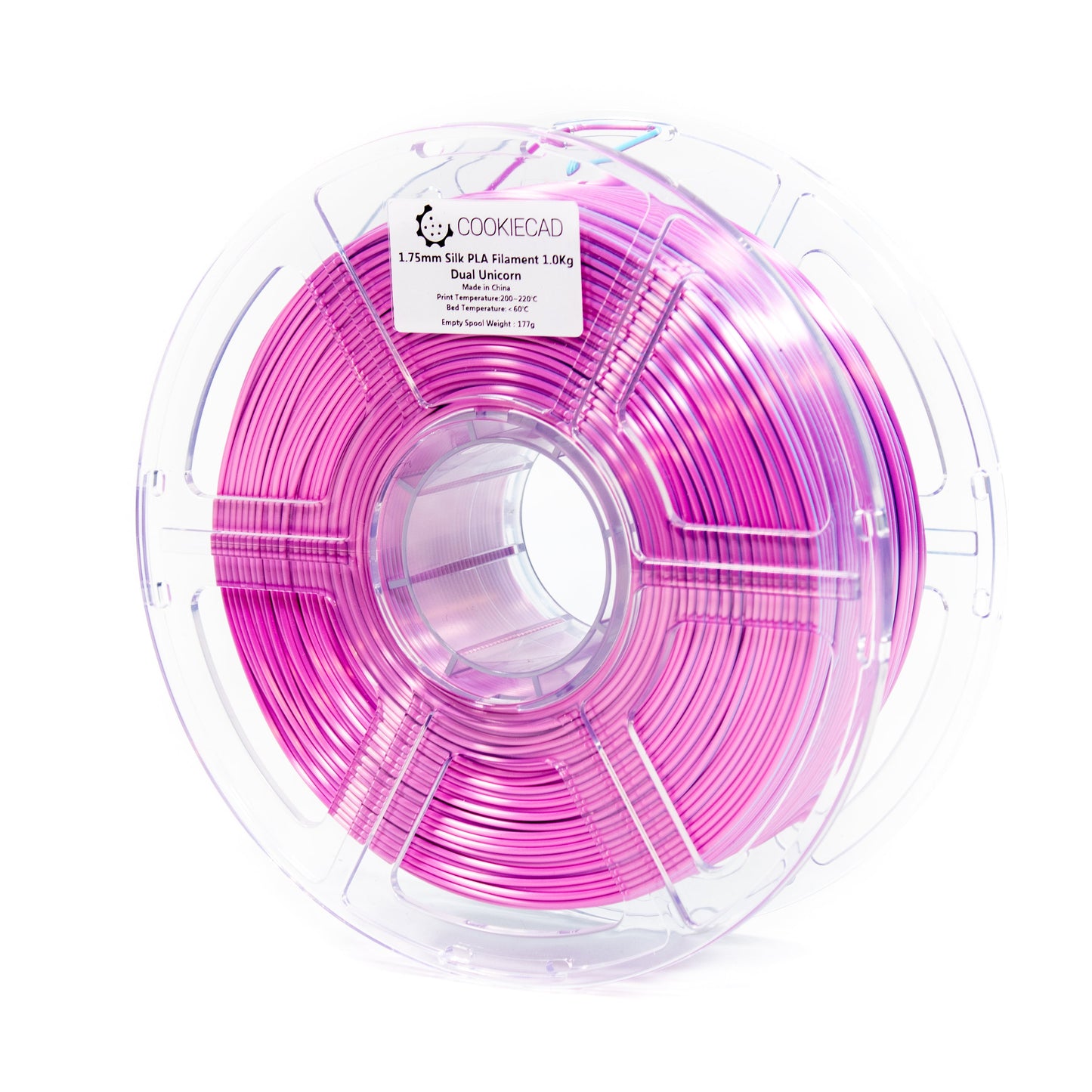 Cookiecad - SILK Dual Unicorn PLA Filament – 1.75mm (1kg)