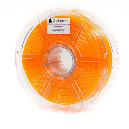 Cookiecad - Orange Elixir Shimmer PLA Filament (1.75mm, 1kg)