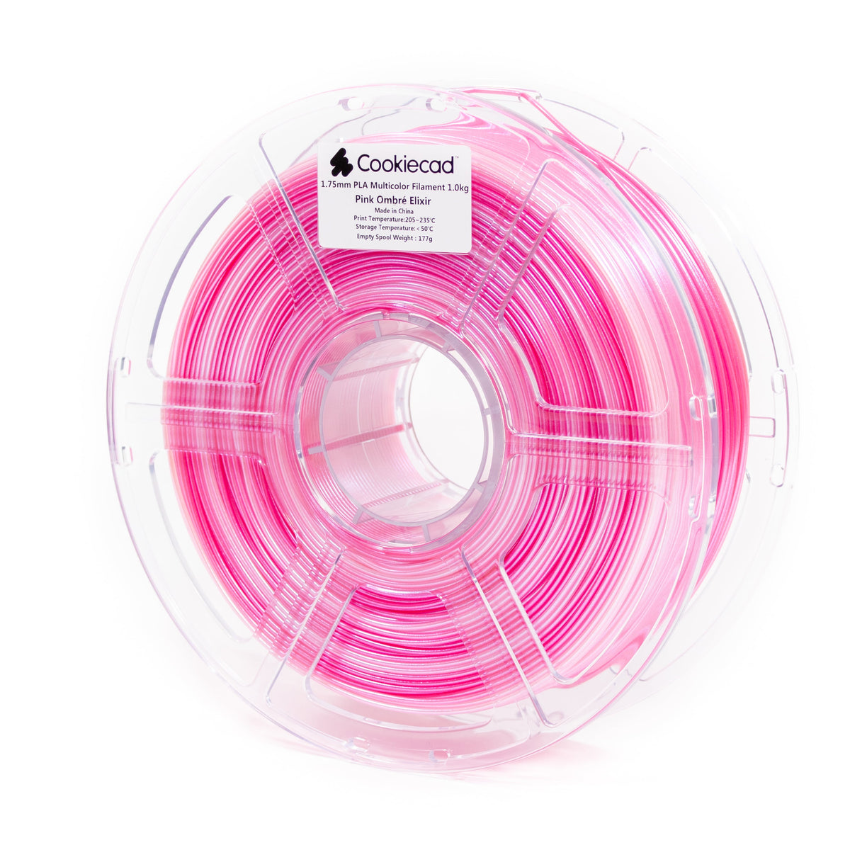 Cookiecad - Pink Ombré Elixir PLA Filament 1.75mm - 1kg / 2.2lbs