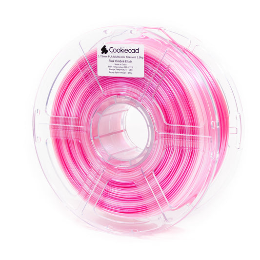 Cookiecad - Pink Ombré Elixir PLA Filament 1.75mm - 1kg / 2.2lbs