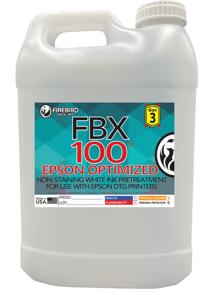 Firebird Ink - FBX-100 Gen3 Epson Optimized DTG Pretreatment