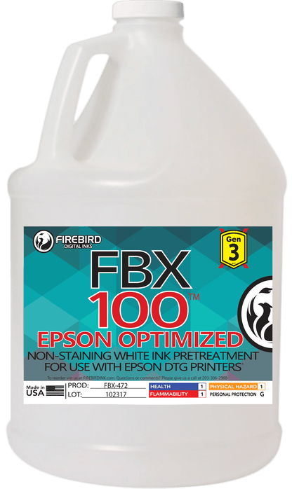 Firebird Ink - FBX-100 Gen3 Epson Optimized DTG Pretreatment