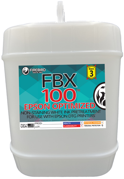 Firebird Ink - FBX-100 Gen3 Epson Optimized DTG Pretreatment