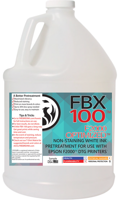Firebird Ink - FBX-100 F2000 Optimized DTG Pretreatment