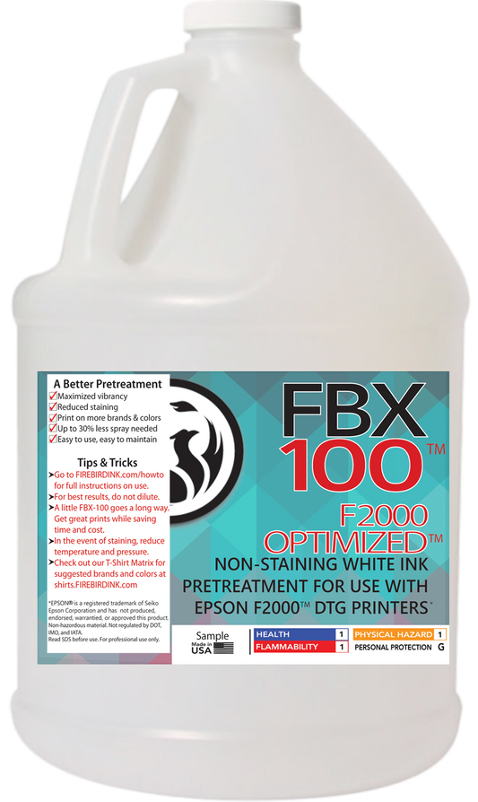 Firebird Ink - FBX-100 F2000 Optimized DTG Pretreatment