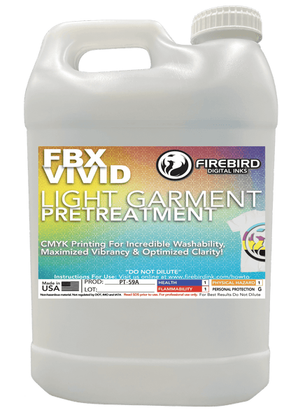 Firebird Ink - FBX-VIVID Light Garment DTG Pretreatment