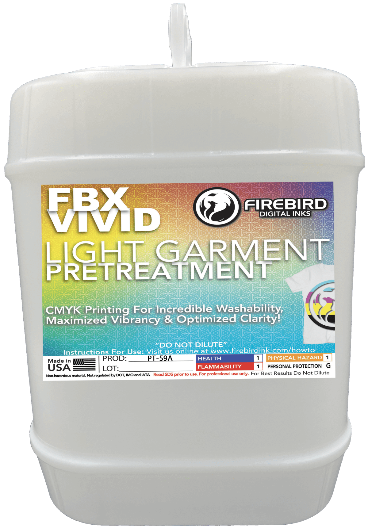 Firebird Ink - FBX-VIVID Light Garment DTG Pretreatment
