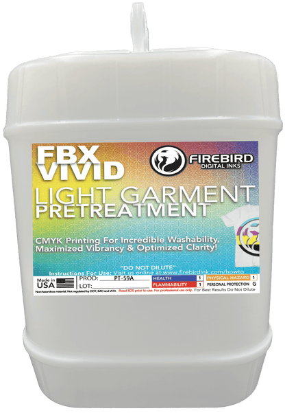 Firebird Ink - FBX-VIVID Light Garment DTG Pretreatment