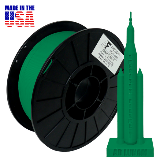 American Filament - Forest Green AF 1.75mm PLA+ Filament Made in the USA!