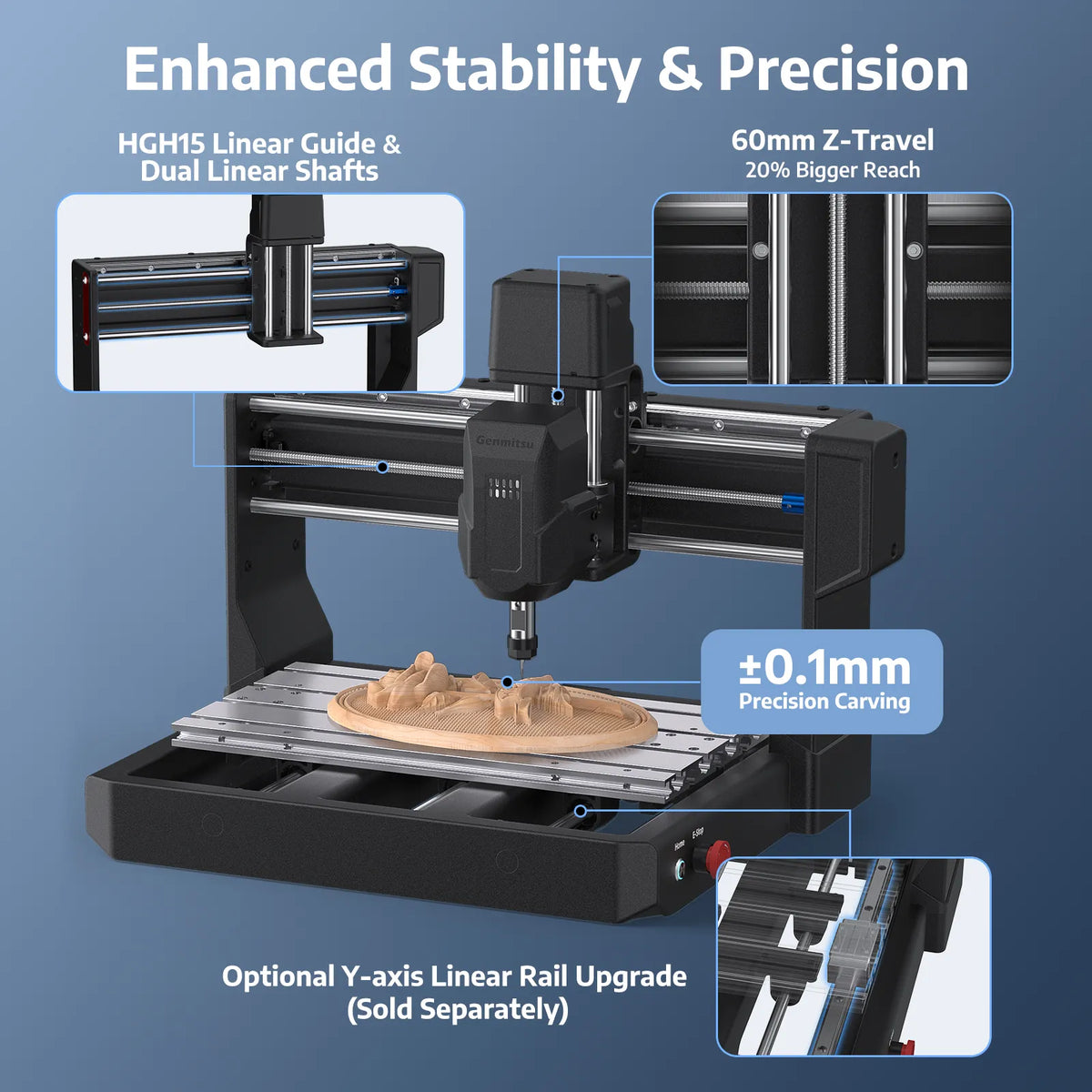 Genmitsu - 3018 REX CNC Router Machine - Pre-Assembled for Beginner & STEM