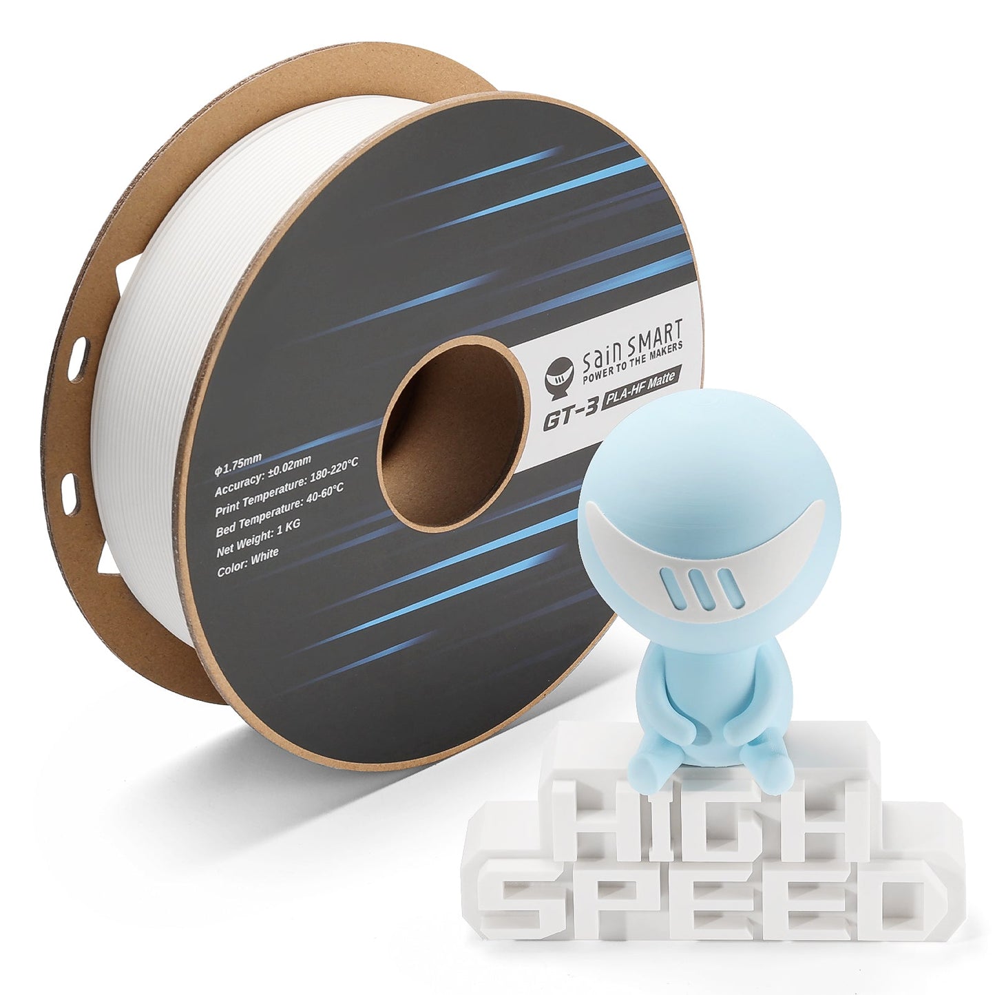 SainSmart - GT-3 High Speed Matte PLA Filament 1.75mm 1KG