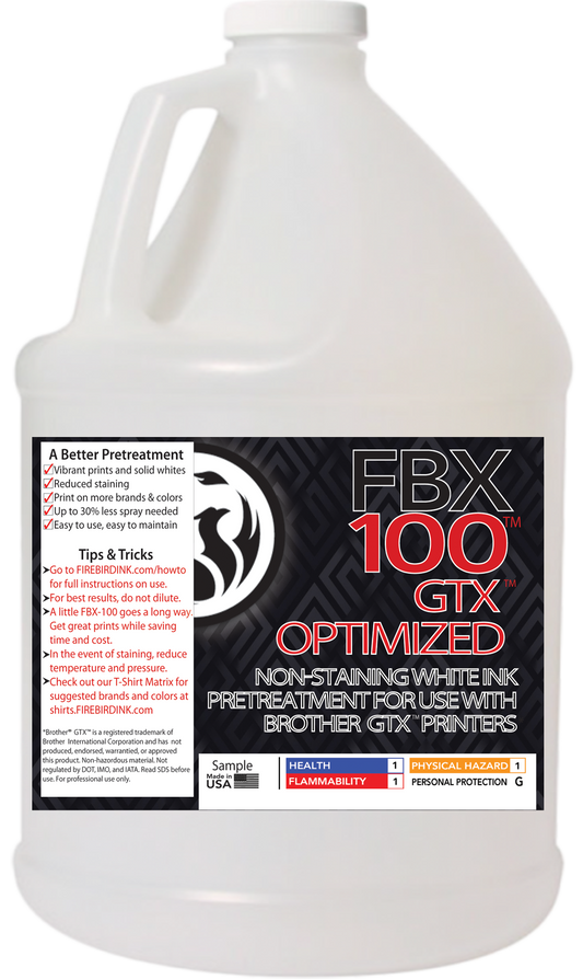 Firebird Ink - FBX-100 GTX Optimized DTG Pretreatment