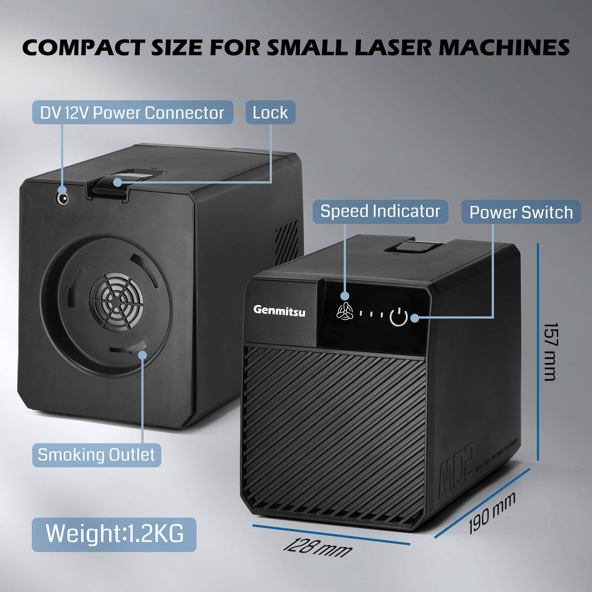 Genmitsu - MD2 Smoke Purifier for Kiosk & Kortek Laser Engraver