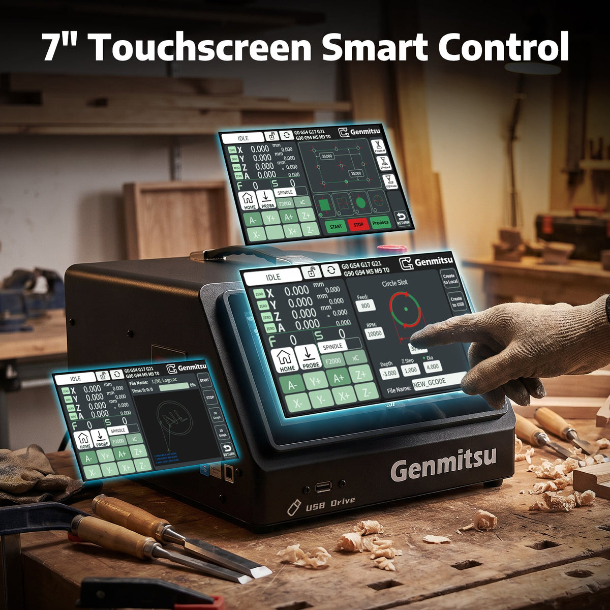 Genmitsu - PRONAX Forge 8080 CNC Router Machine (Compatible NAX5 ATC System)