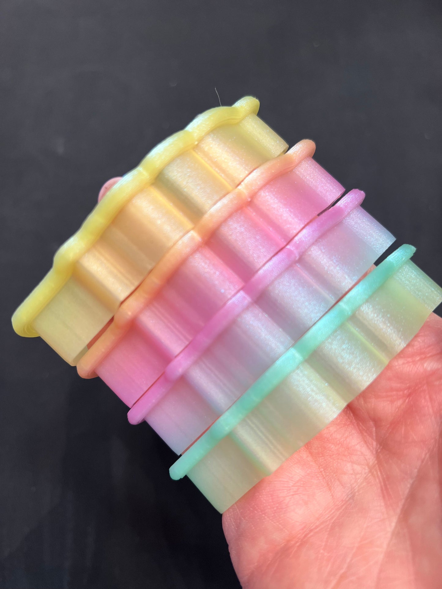 Cookiecad - Pastel Rainbow Elixir Rapid Gradient Shimmer PLA Filament (1.75mm, 1kg)
