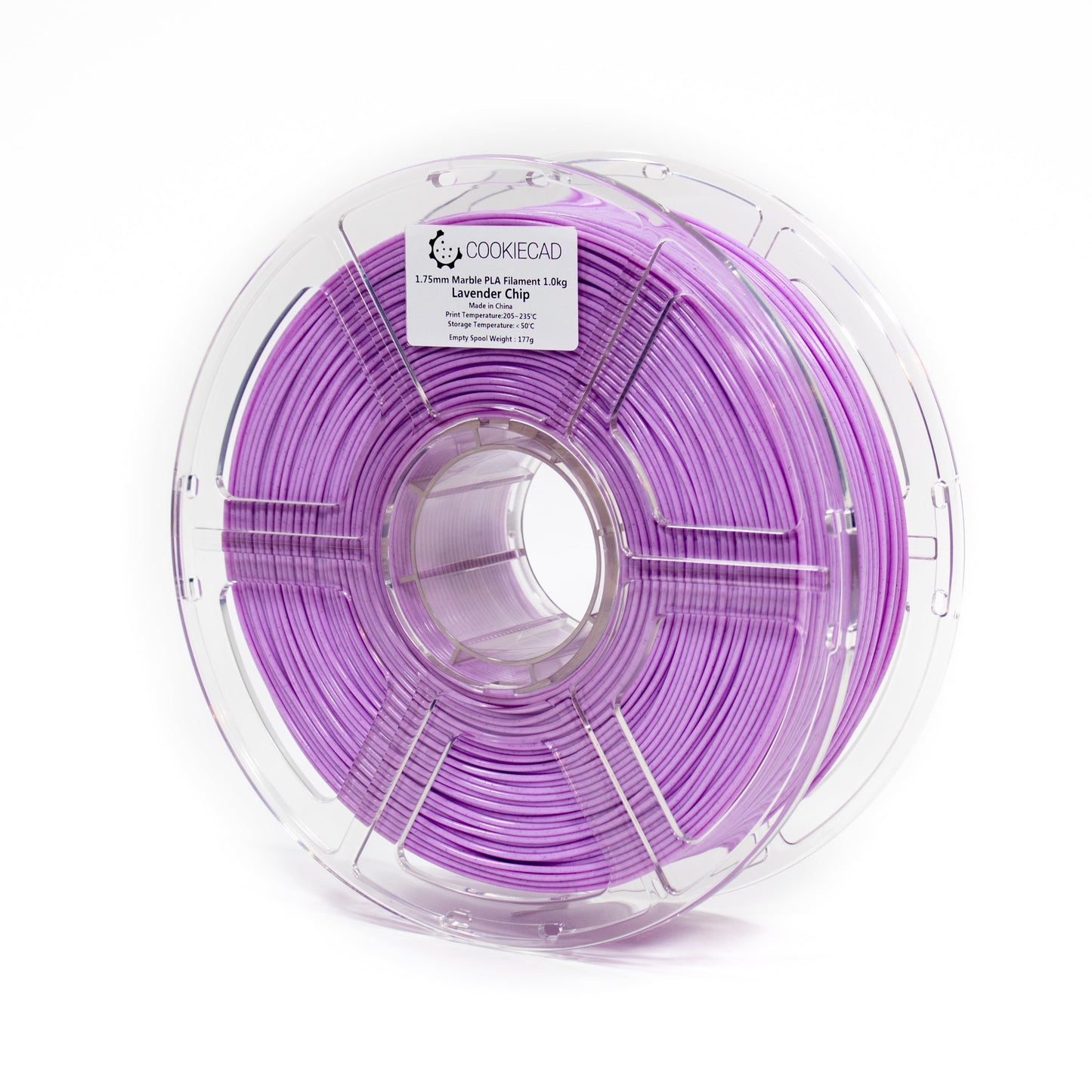 Cookiecad - Lavender Chip Marble PLA Filament – 1.75mm (1kg)